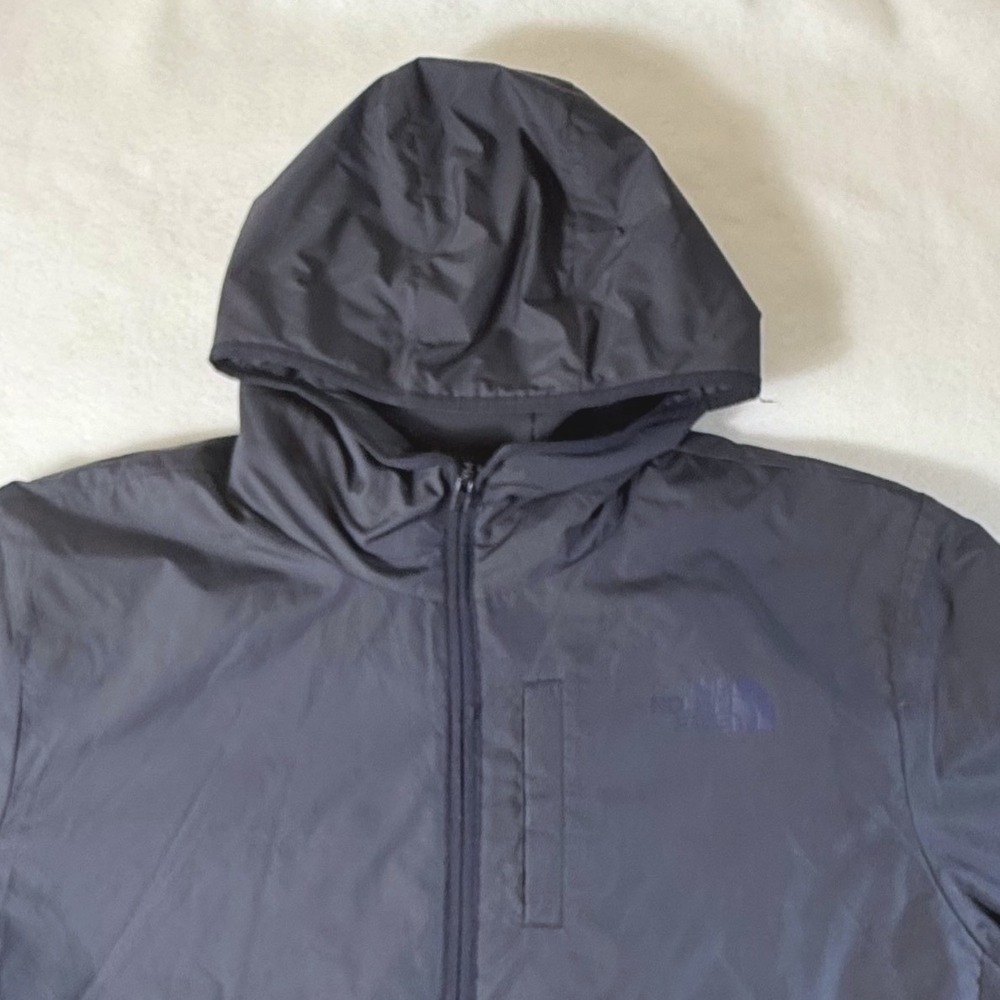 The North Face Hooded Jacket Mens 2XL Full Zip Lightweight Pocket Blue
